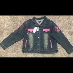 Platinum Plush Jean Jacket
